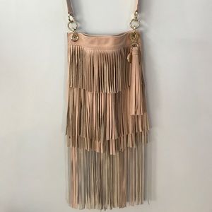 Stella and Jamie Tan Fringe Shoulder Bag